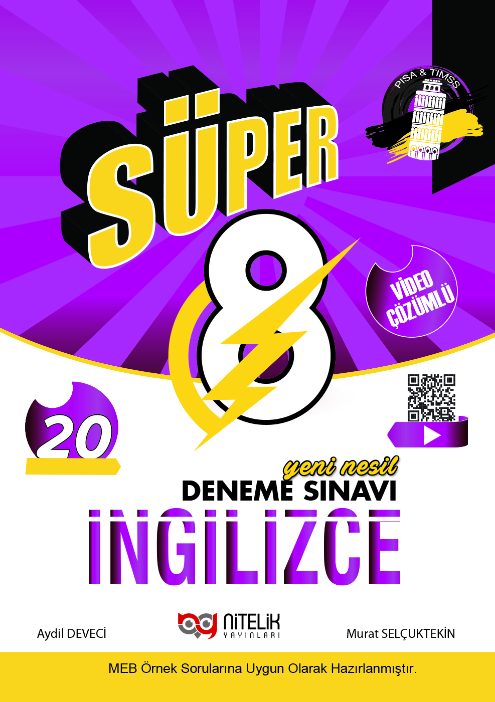 Süper 8. Sınıf İngilizce Yeni Nesil 20 Deneme Sınavı kapak görseli